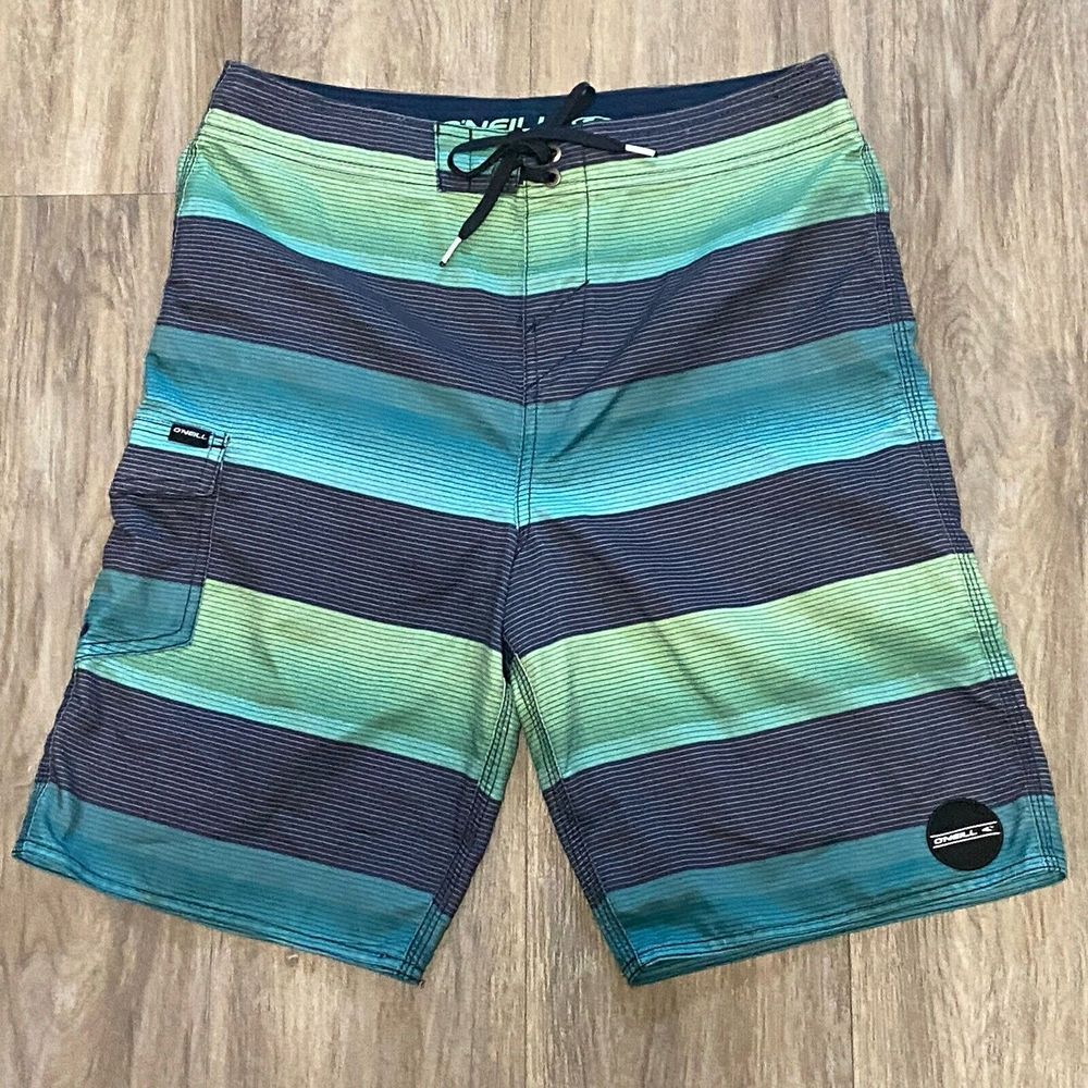 O'NEILL BOARDSHORTS BOARD SHORTS GREEN BLUE PURPLE MEN'S SIZE 30